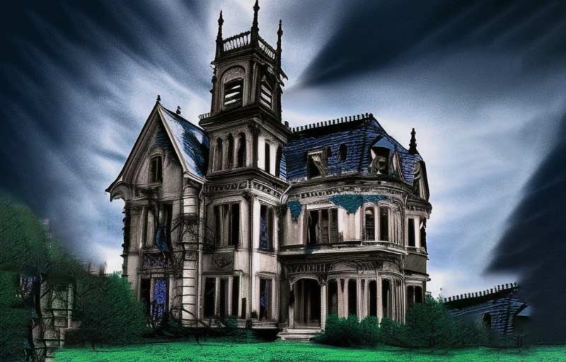 Lovecraft Inspired Innsmouth Town: Haunted Abandoned Mansion